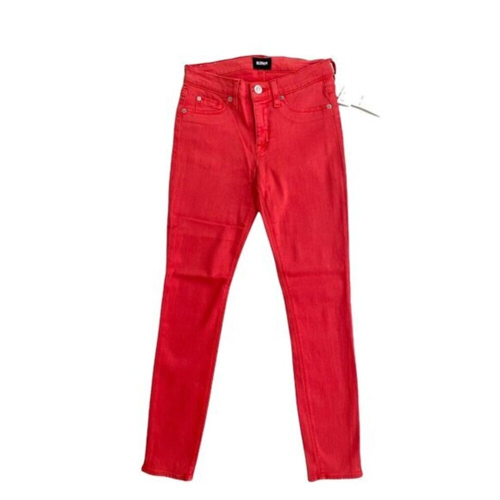 Hudson Jeans NATALIE Midrise Ankle Super Skinny Jeans Red Currant SZ 26 NWT